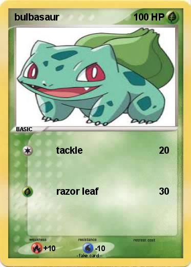 Pokemon bulbasaur