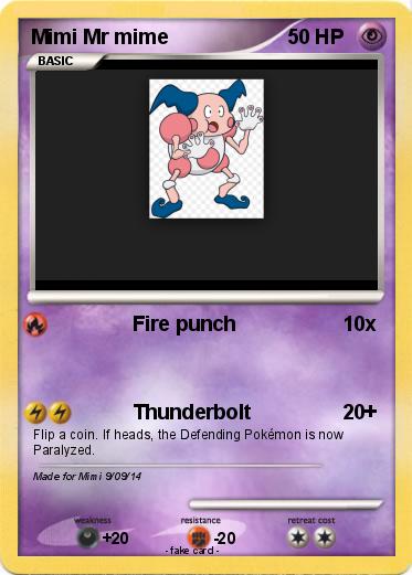 Pokemon Mimi Mr mime