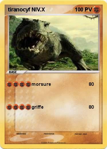 Pokemon tiranocyf NIV.X