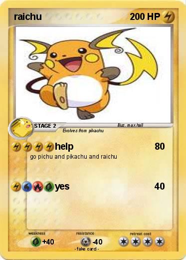 Pokemon raichu