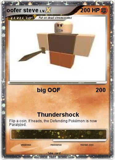 Pokemon oofer steve