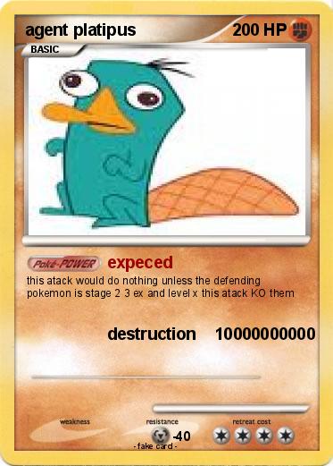 Pokemon agent platipus