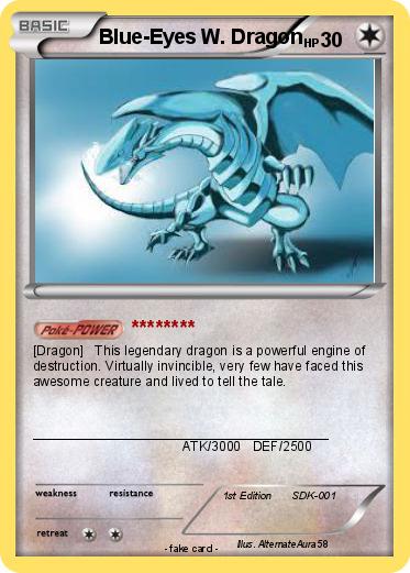 Pokemon Blue-Eyes W. Dragon
