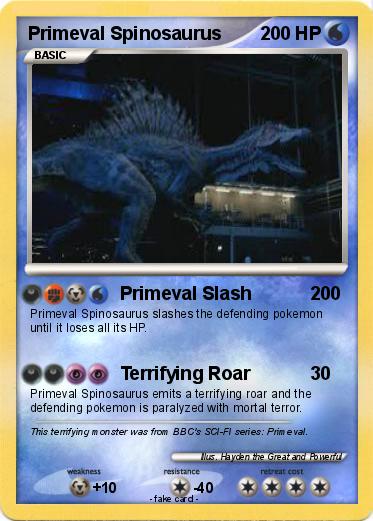 Pokemon Primeval Spinosaurus