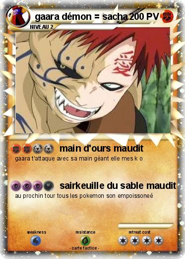 Pokemon gaara démon = sacha