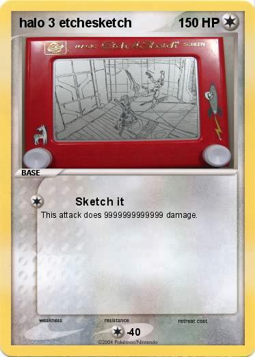Pokemon halo 3 etchesketch