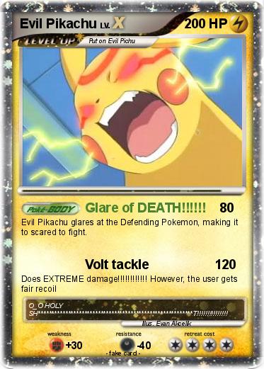 Pokemon Evil Pikachu