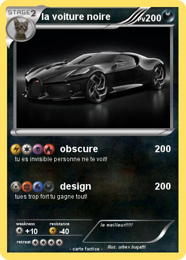 Pokemon la voiture noire