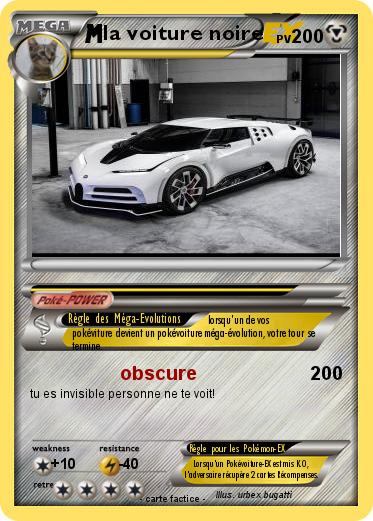 Pokemon la voiture noire