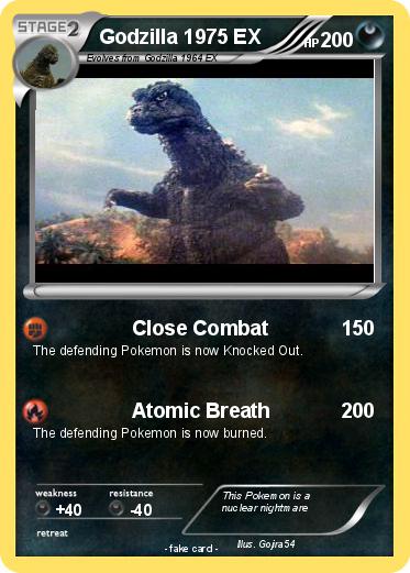 Pokemon Godzilla 1975 EX