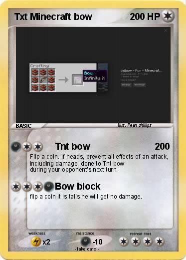 Pokemon Txt Minecraft bow