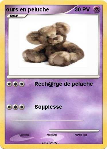 Pokemon ours en peluche