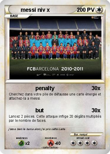 Pokemon messi niv x