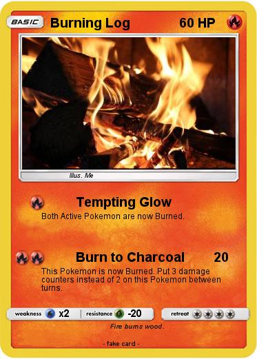 Pokemon Burning Log