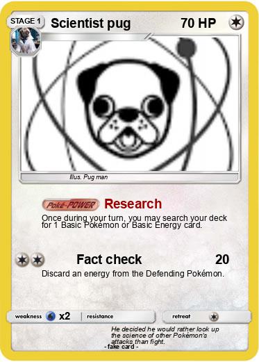 Pokemon Scientist pug