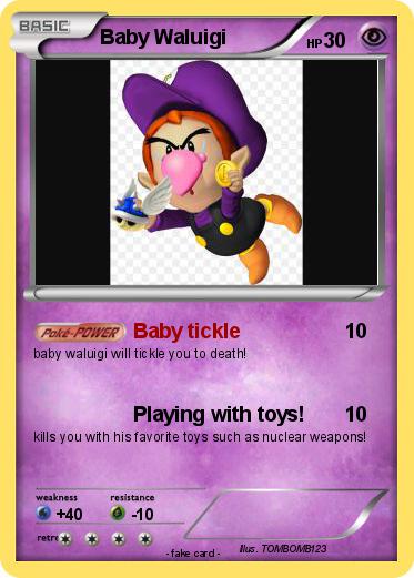 Pokemon Baby Waluigi