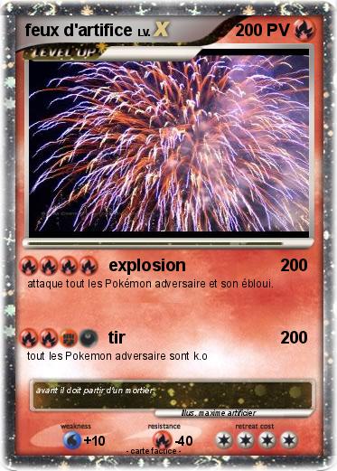 Pokemon feux d'artifice