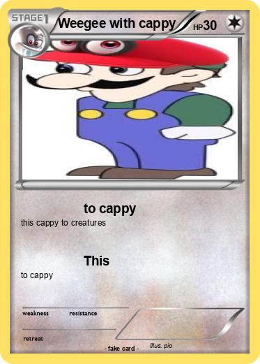 Pokemon Weegee with cappy
