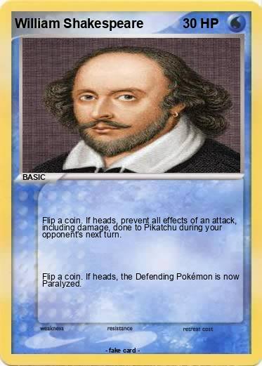 Pokemon William Shakespeare