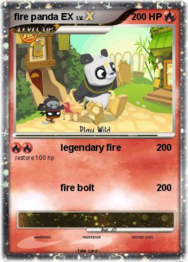 Pokemon fire panda EX