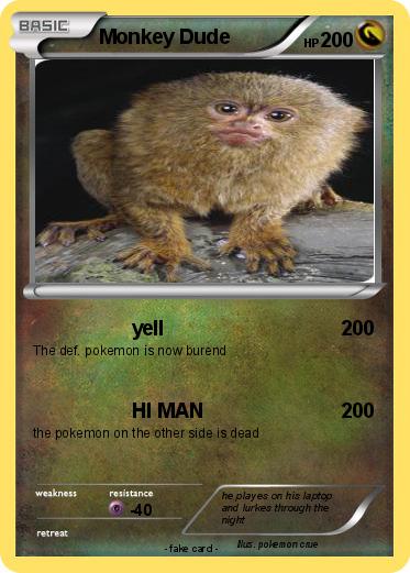 Pokemon Monkey Dude