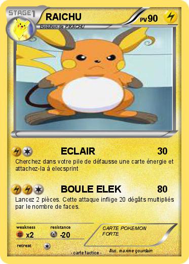Pokemon RAICHU