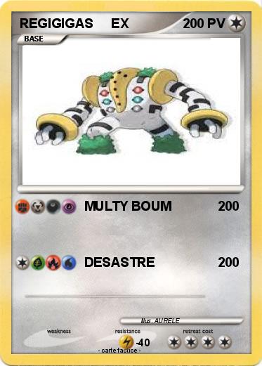 Pokemon REGIGIGAS     EX