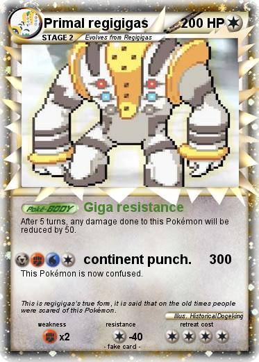 Pokemon Primal regigigas