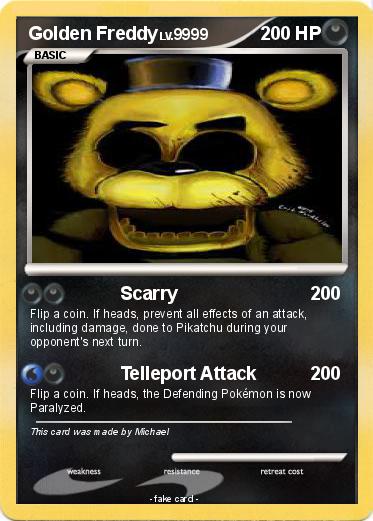 Pokemon Golden Freddy