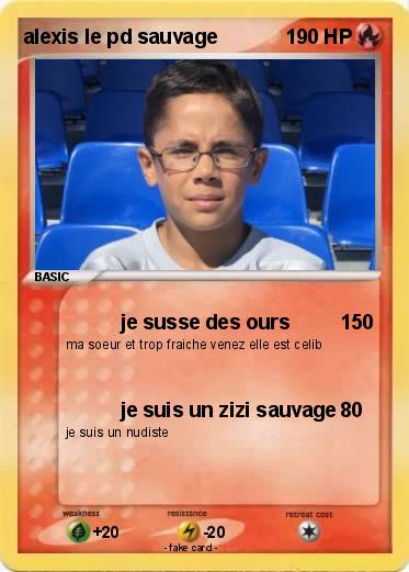Pokemon alexis le pd sauvage