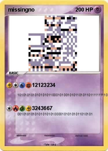 Pokemon missingno