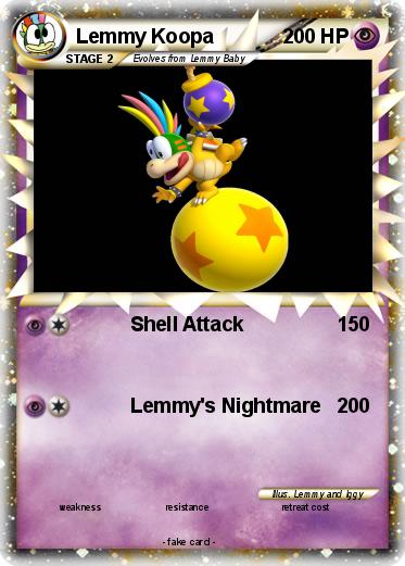Pokemon Lemmy Koopa