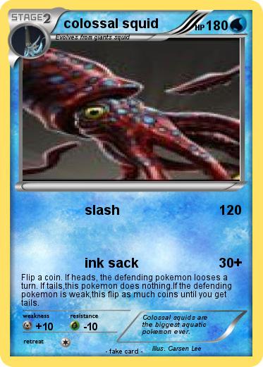 Pokemon colossal squid