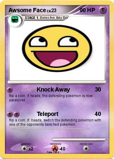 Pokemon Awsome Face