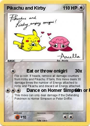 Pokemon Pikachu and Kirby