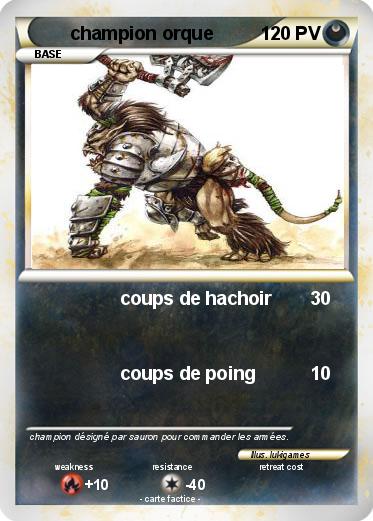 Pokemon champion orque