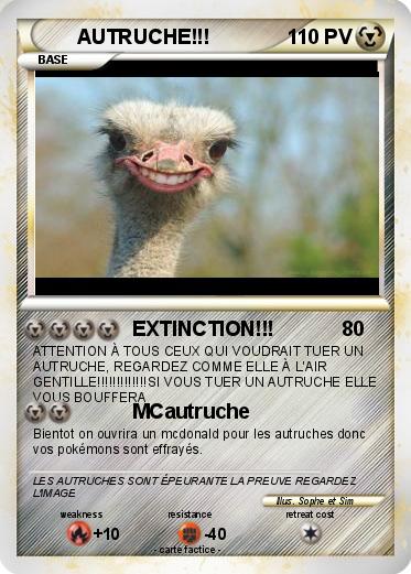 Pokemon AUTRUCHE!!!