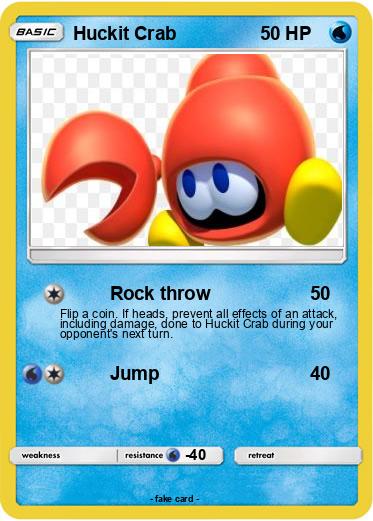 Pokemon Huckit Crab