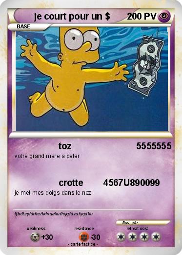 Pokemon je court pour un $