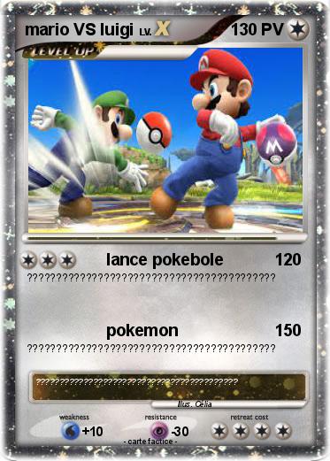 Pokemon mario VS luigi