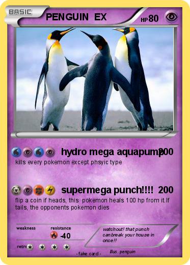 Pokemon PENGUIN  EX