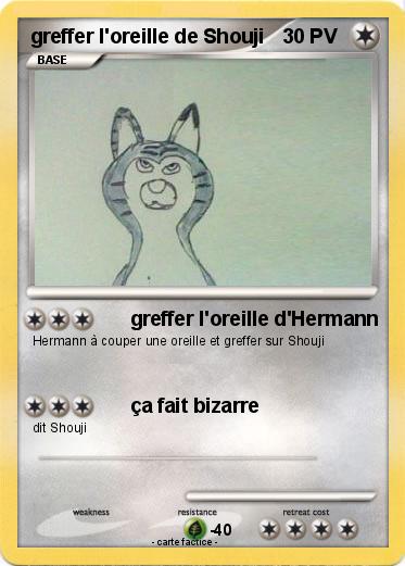 Pokemon greffer l'oreille de Shouji