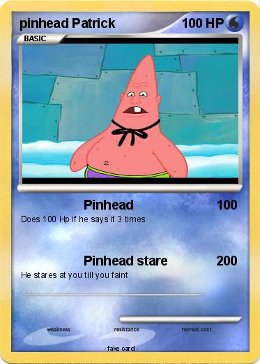 Pokemon pinhead Patrick