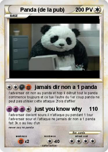 Pokemon Panda (de la pub)