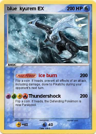 Pokemon blue  kyurem EX