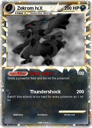 Pokemon Zekrom lv.X