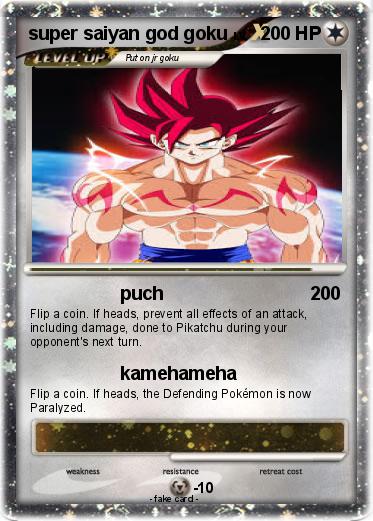 Pokemon super saiyan god goku