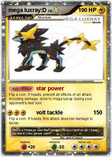 Pokemon mega luxray:D