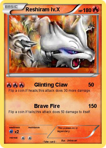 Pokemon Reshiram lv.X