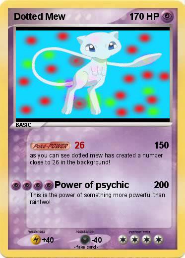 Pokemon Dotted Mew